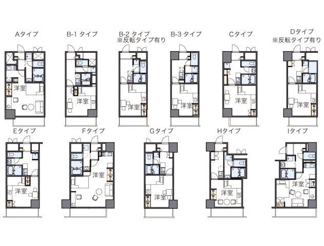 レオパレスFLAT新栄(1K/6階)の間取り写真