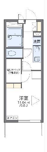 レオパレスFUKASION五香(1K/3階)の間取り写真