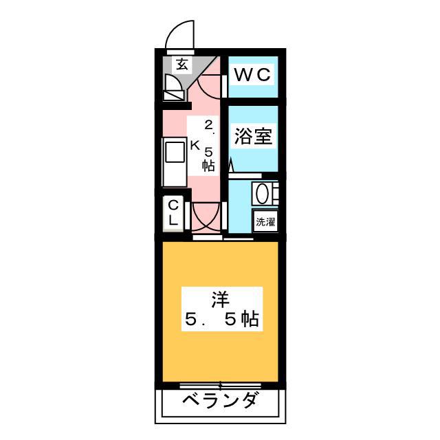 ハイツヤマト(1K/3階)の間取り写真