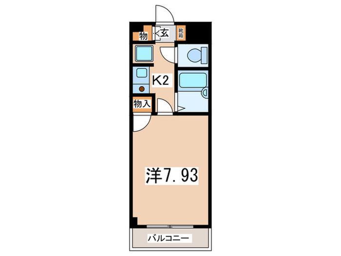 VISTAシュプリーム(1K/3階)の間取り写真