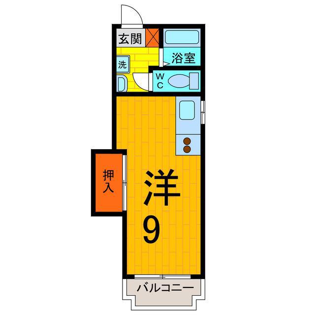 ABEビル(1K/4階)の間取り写真