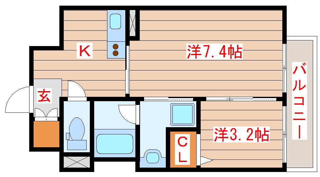 バリューエクセ(1LDK/6階)の間取り写真