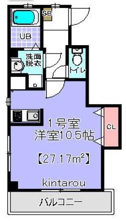 メゾンドソレイユ(1K/3階)の間取り写真