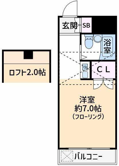 リヴパレスイケヤ(ワンルーム/2階)の間取り写真