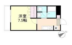 ゆうとぴあ(1K/2階)の間取り写真