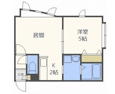 AMY-K(1LDK/2階)の間取り写真