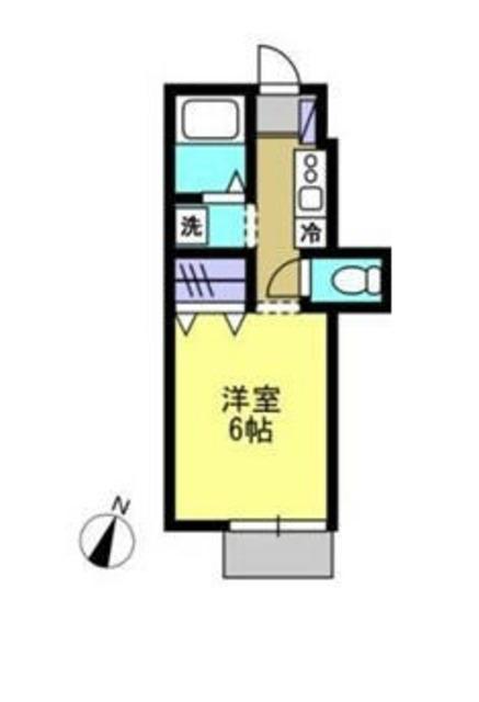 フェアリーランド(1K/1階)の間取り写真