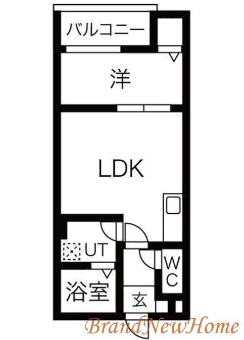 アイティーオ七道(1LDK/1階)の間取り写真