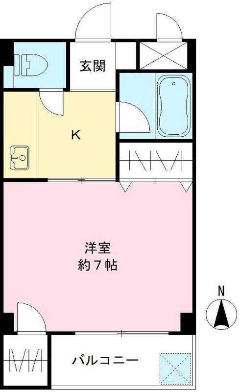 TOMY HOUSE(1K/2階)の間取り写真