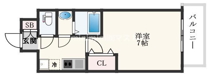 LIVIAZ OSAKA VERITE(1K/6階)の間取り写真