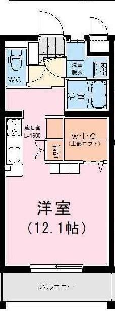 MAISON DE MAUVE (ワンルーム/1階)の間取り写真