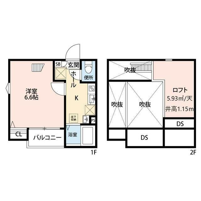 アーブル目黒(1K/3階)の間取り写真