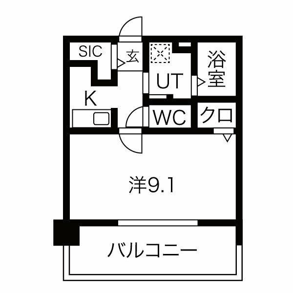 OTOWA神戸元町(1K/9階)の間取り写真
