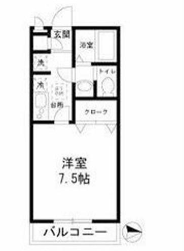 マ・メゾン曳舟(1K/1階)の間取り写真