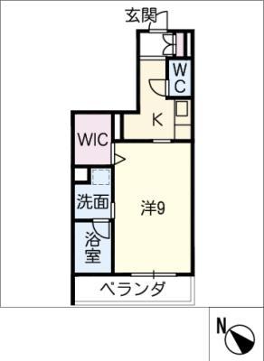エクラージュ(1K/2階)の間取り写真