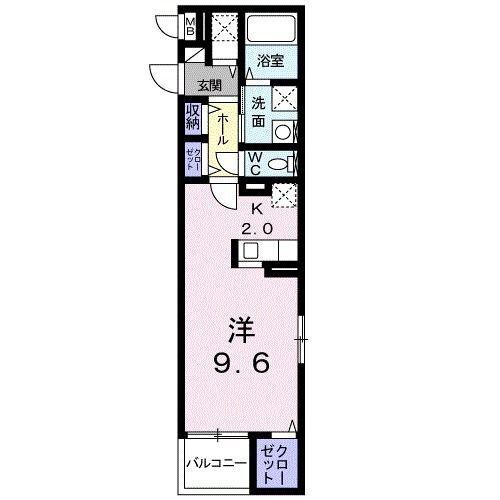 アルヴィータ(1K/2階)の間取り写真