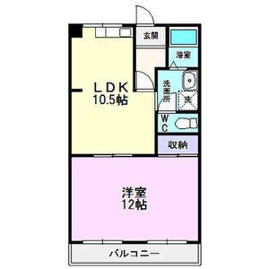 レジデントリバティ(1LDK/2階)の間取り写真