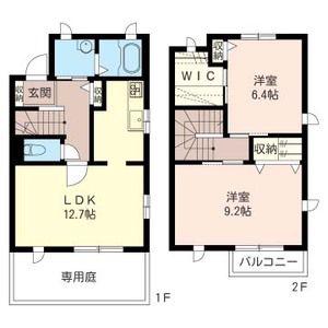 プリマヴェーラ(2LDK/1階)の間取り写真