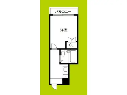 永田ビル(1K/4階)の間取り写真