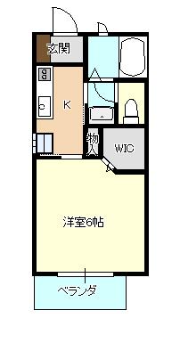 シャーメゾン堀前A(1K/2階)の間取り写真