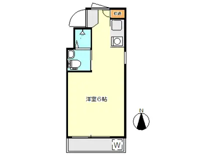 ココ白金(ワンルーム/3階)の間取り写真