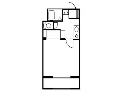 カレラス野口 101(1K/1階)の間取り写真