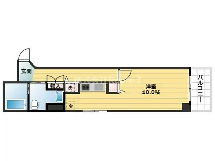 第三双基マンション(ワンルーム/3階)の間取り写真