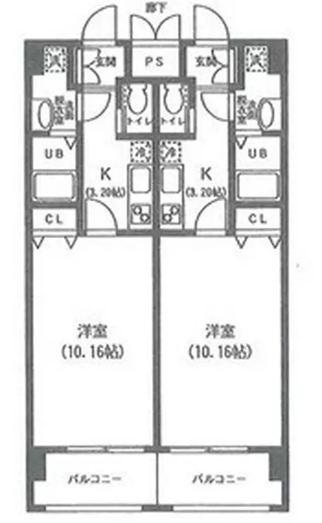 コモン西葛西 2階階 間取り