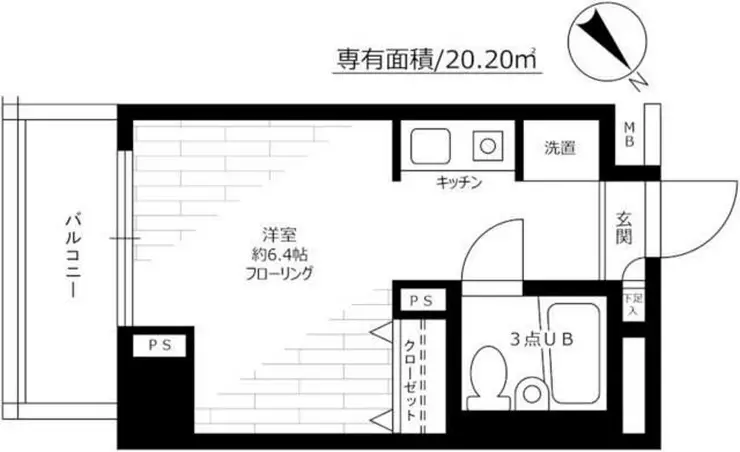 ホーメストプラザ十日市場西館 3階階 間取り