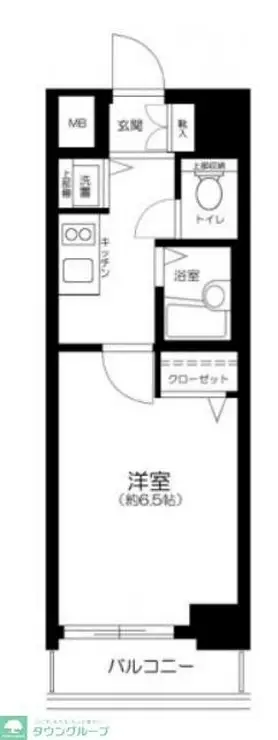 プレール・ドゥーク清澄白河 5階階 間取り