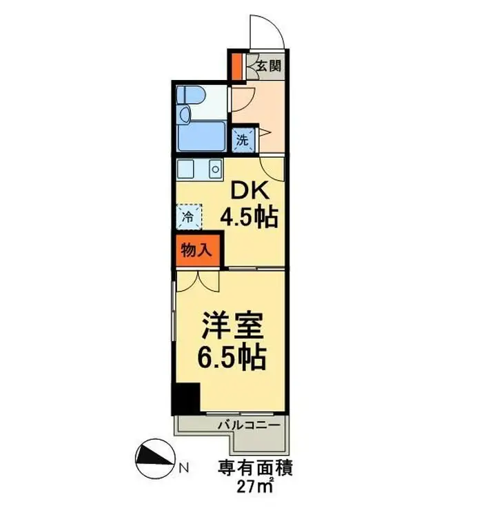 ノバ浅草 10階階 間取り