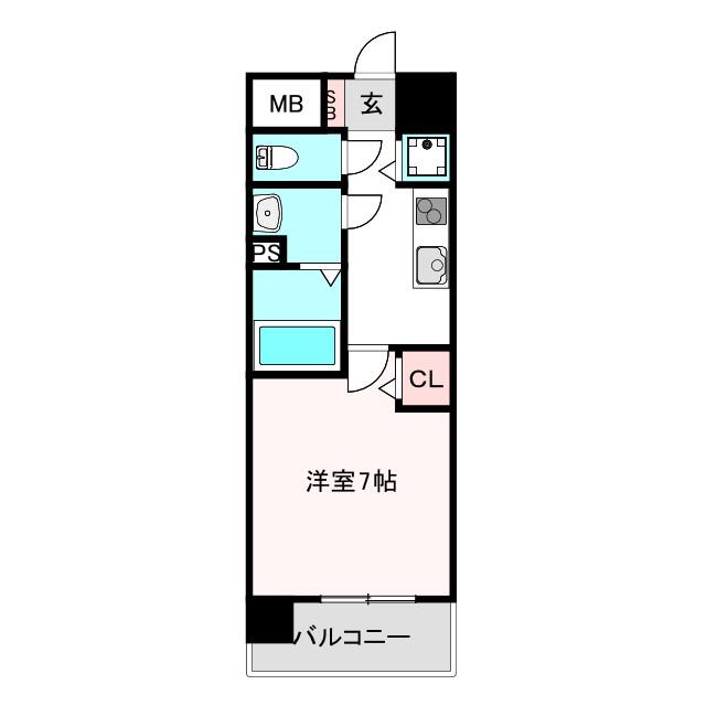 TOYOTOMI STAY PREMIUM阿倍野天王寺(1K/8階)の間取り写真