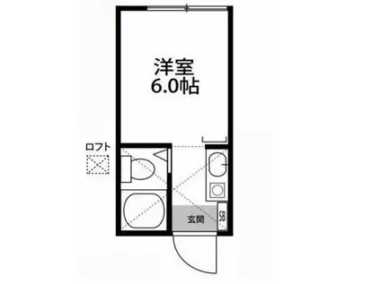 GARDEN HILL 国分寺(ワンルーム/1階)の間取り写真