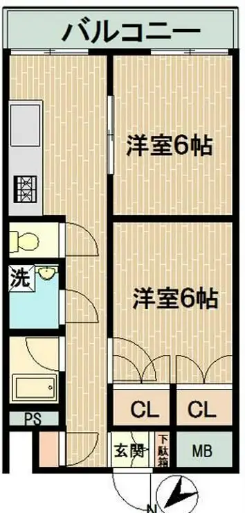 三田マンション 9階階 間取り