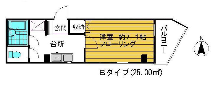 FORTUNA DE HOSHINO(1K/4階)の間取り写真