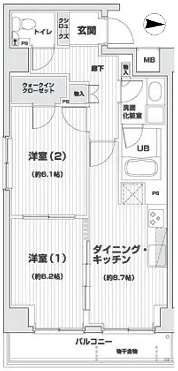 アイム白金高輪 10階階 間取り