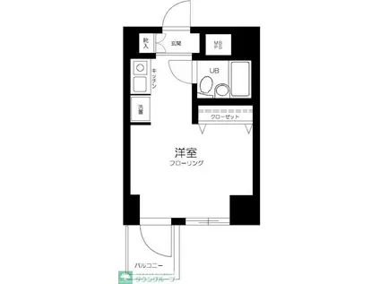 ドルチェ府中(ワンルーム/2階)の間取り写真