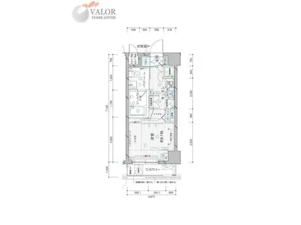 メインステージ大森北II(1K/1階)の間取り写真