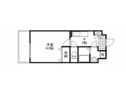 アイステージ牛田南(1K/5階)の間取り写真