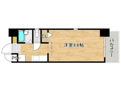 パティオ東荒神(1K/5階)の間取り写真