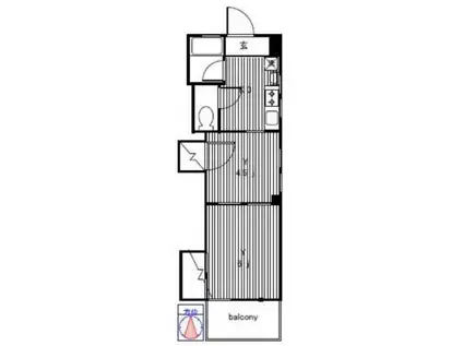 リフレッシュ柏木(2K/2階)の間取り写真