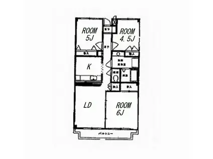 ダンディライオン(3LDK/1階)の間取り写真