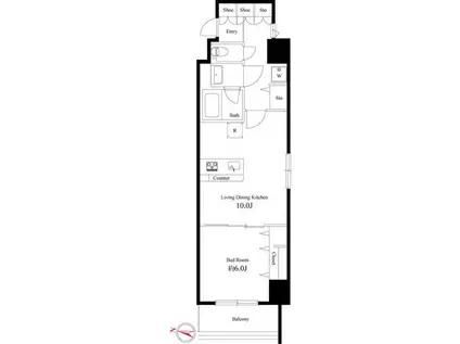 グレイス綾瀬(1LDK/7階)の間取り写真
