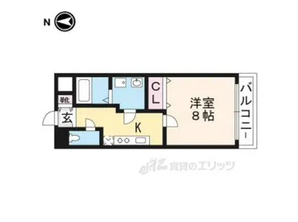 メゾン・ビロング(1K/5階)の間取り写真