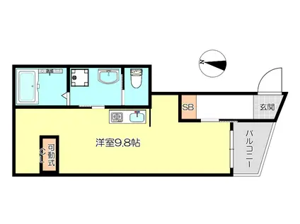 コンフォート武庫之荘東(ワンルーム/2階)の間取り写真