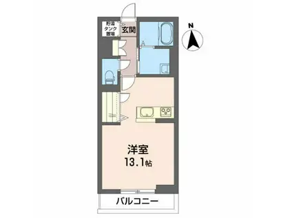 シャーメゾン リサイア(ワンルーム/2階)の間取り写真