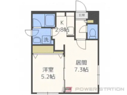 クラリス(1LDK/4階)の間取り写真