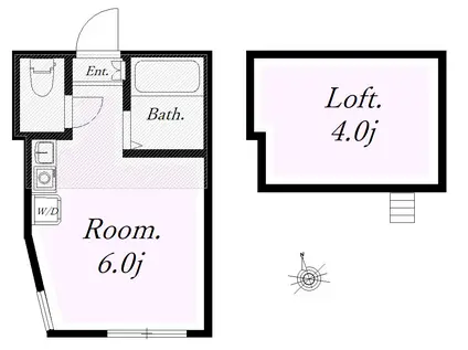 ユナイト戸部パリー・クラッド(ワンルーム/1階)の間取り写真