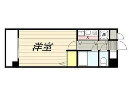 ロイヤル香椎(1K/2階)の間取り写真