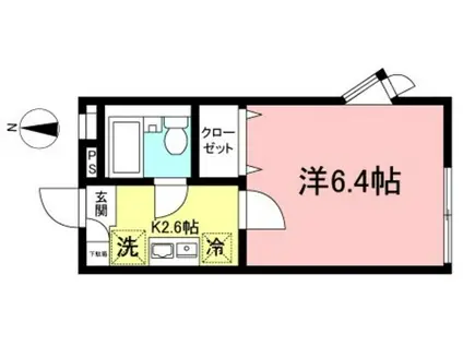 プリメール北沢A(1K/2階)の間取り写真
